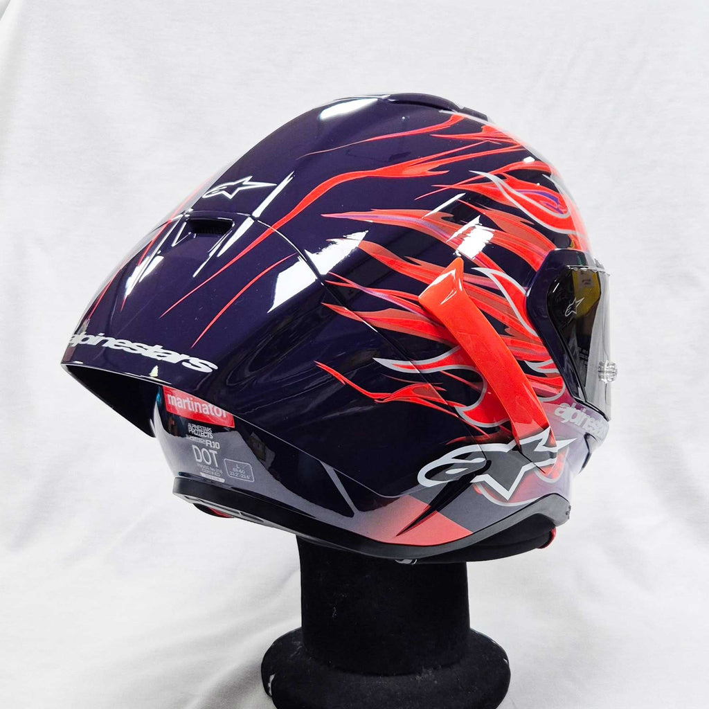 Alpinestars (Limited Edition) Helmet - Supertech S-R10 FLYTE Jorge martin (Purple/Red/White/Black Gloss)