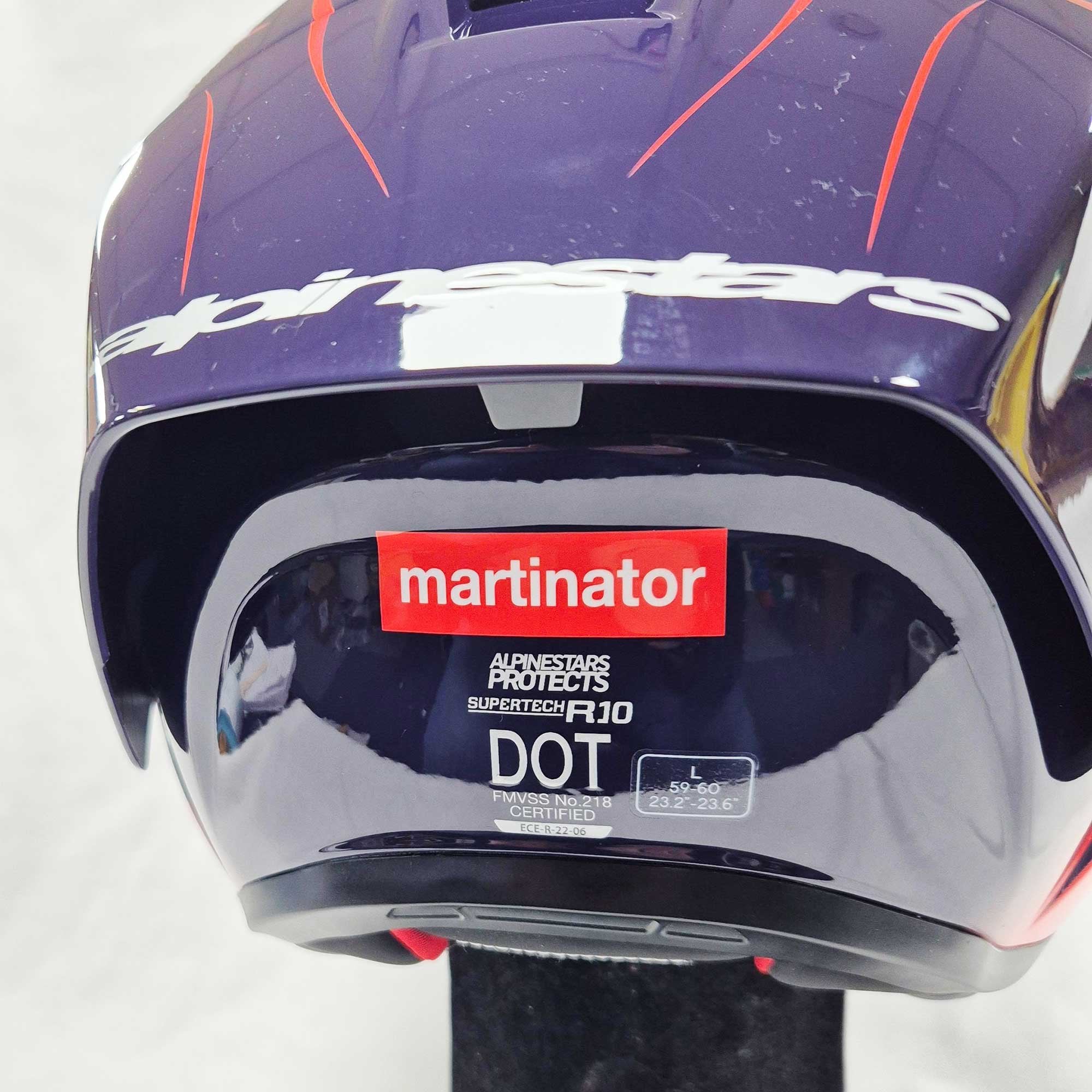 Alpinestars (Limited Edition) Helmet - Supertech S-R10 FLYTE Jorge martin (Purple/Red/White/Black Gloss)