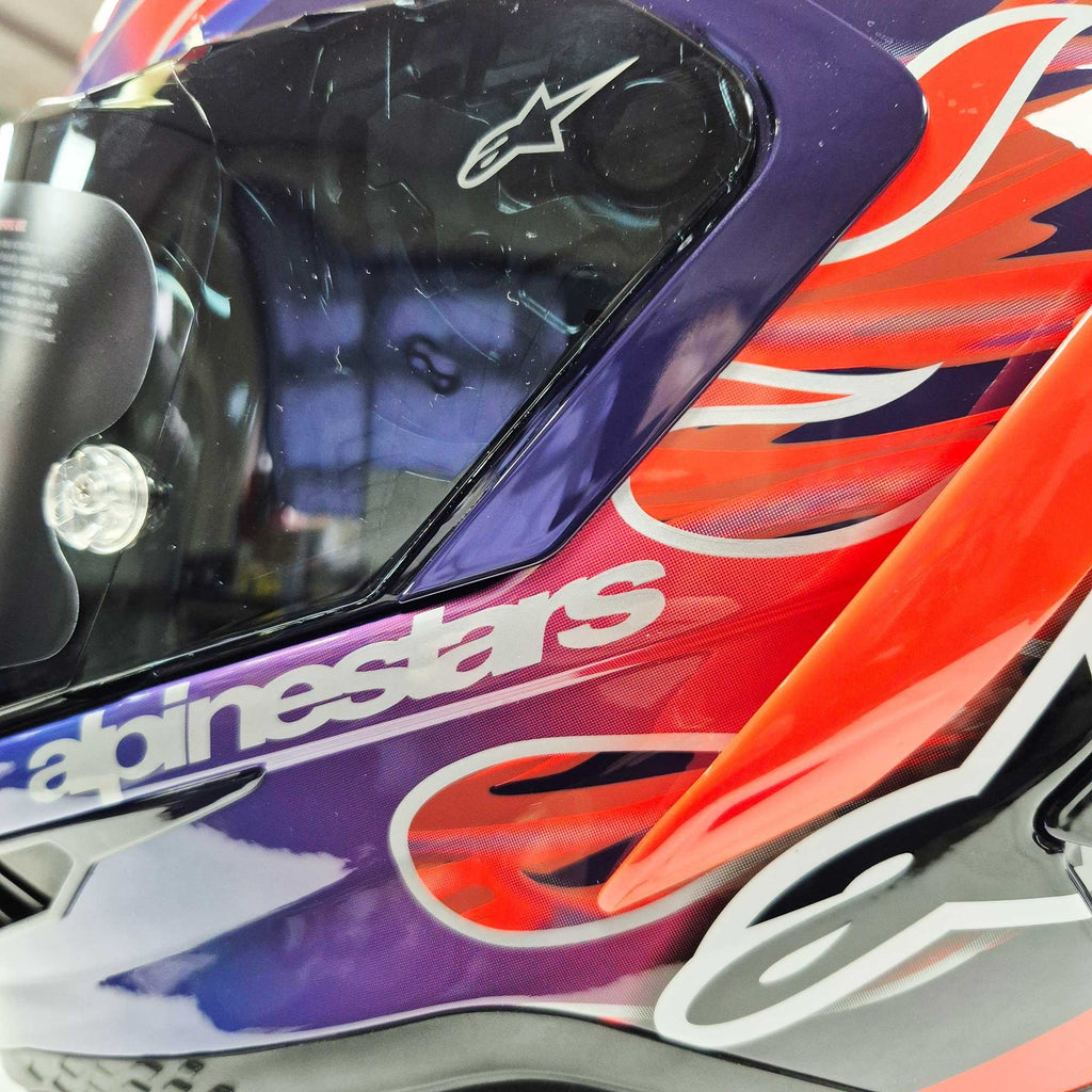 Alpinestars (Limited Edition) Helmet - Supertech S-R10 FLYTE Jorge martin (Purple/Red/White/Black Gloss)
