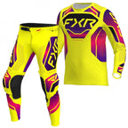 FXR (MX26) MX Jersey & Pant Kit Deal - PODIUM Relay (Yellow/Razz/Black)