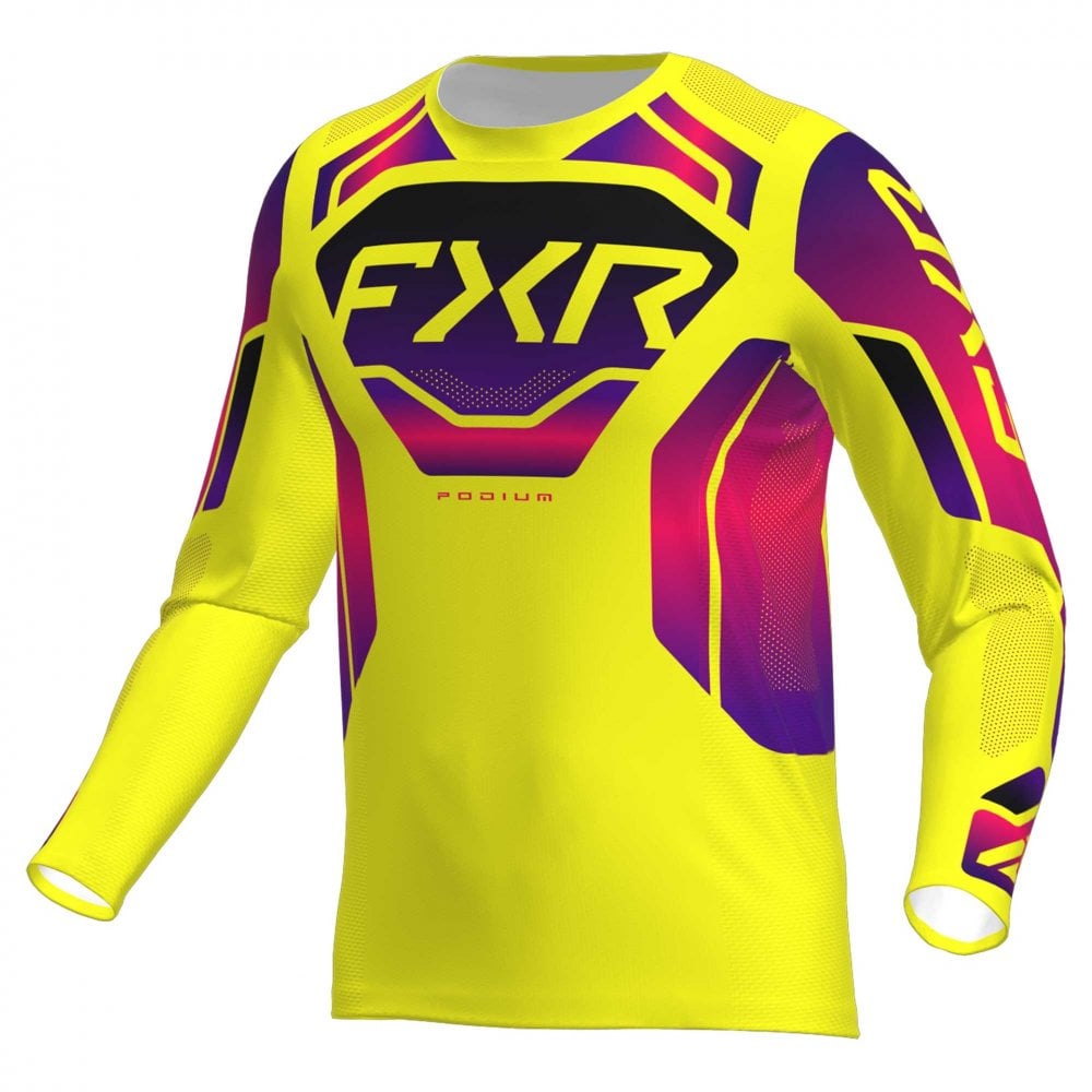 FXR (MX26) MX Jersey & Pant Kit Deal - PODIUM Relay (Yellow/Razz/Black)