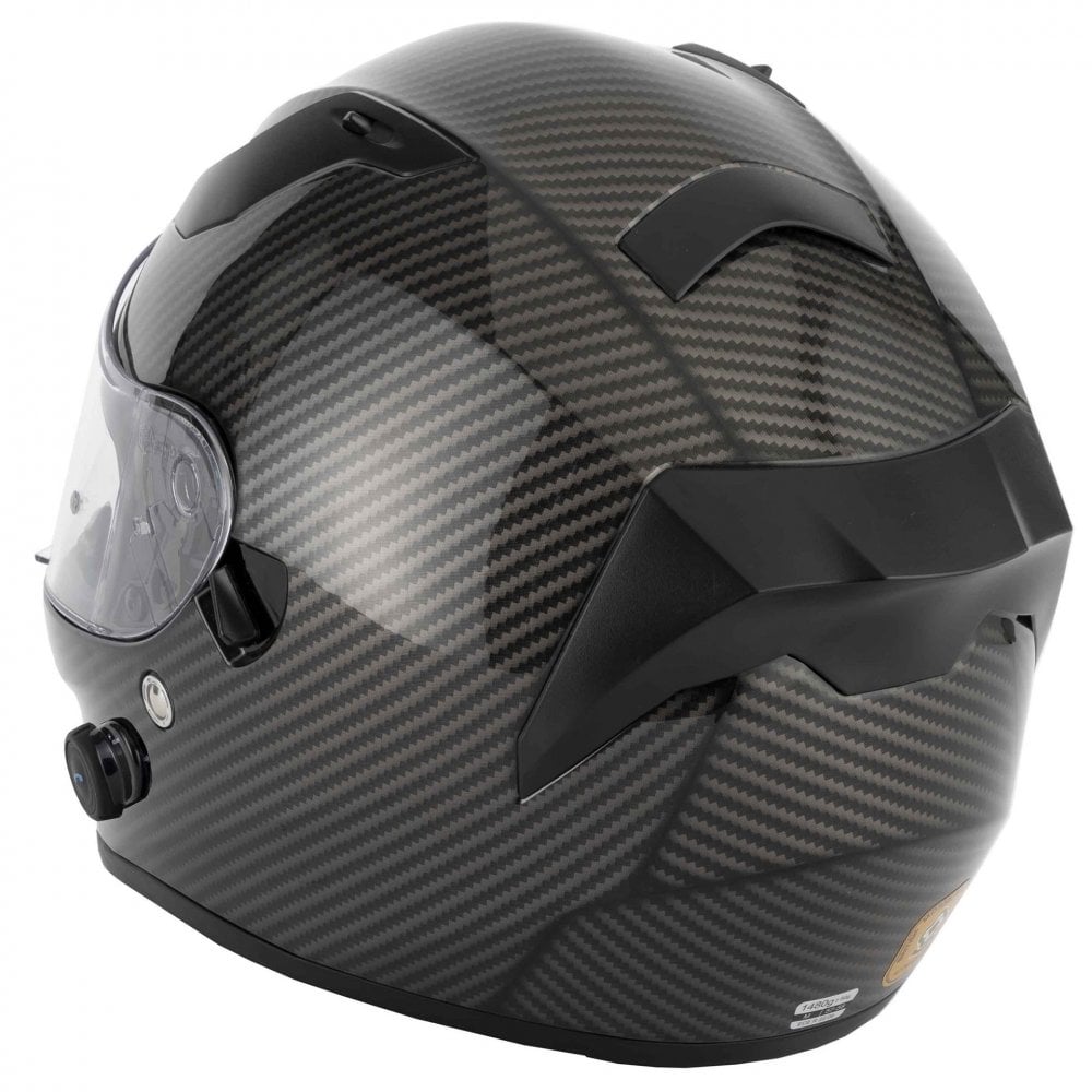 Vcan (2025) Helmet - H128 Blinc Venom FCW (Gloss Carbon) *Inc Bluetooth*