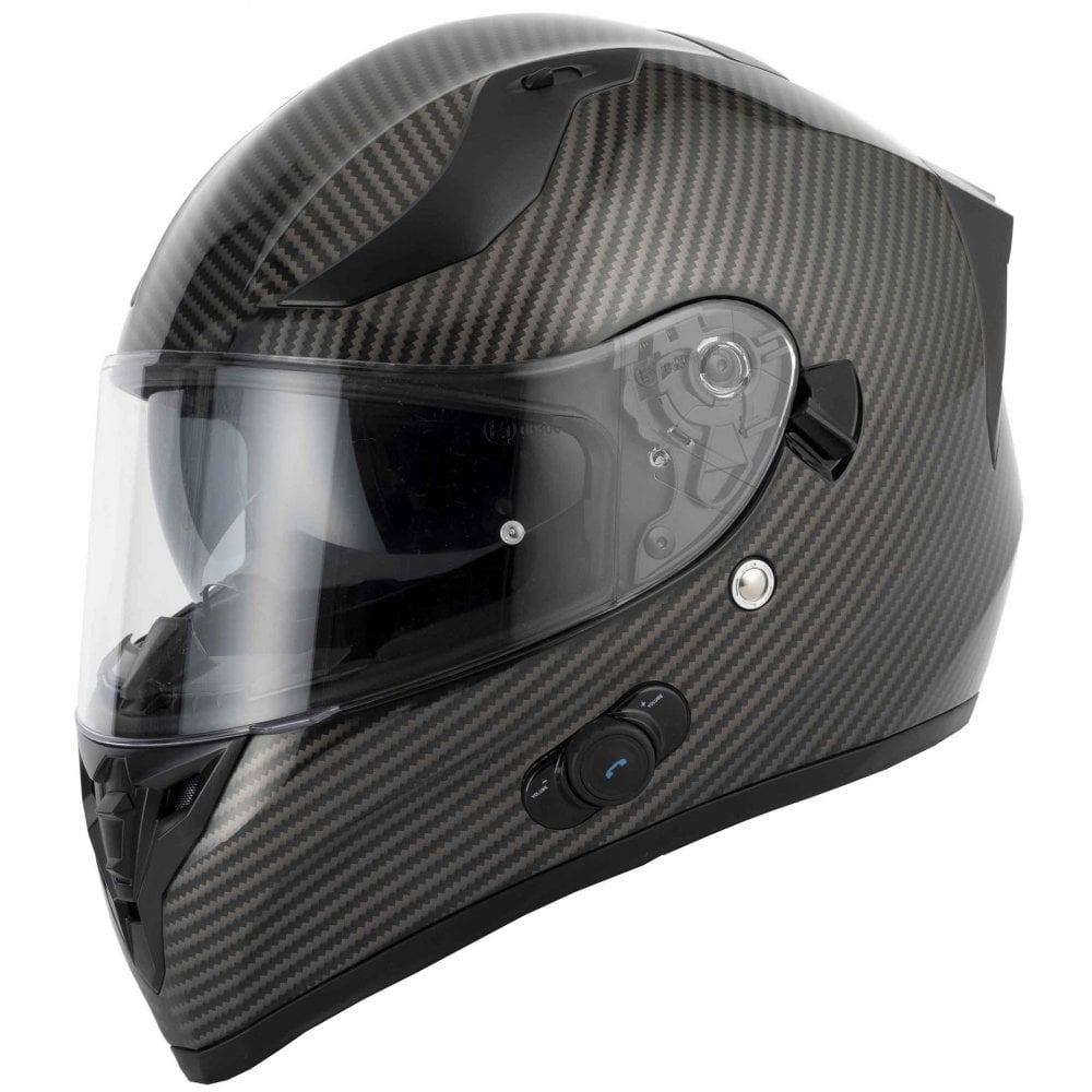 Vcan (2025) Helmet - H128 Blinc Venom FCW (Gloss Carbon) *Inc Bluetooth*