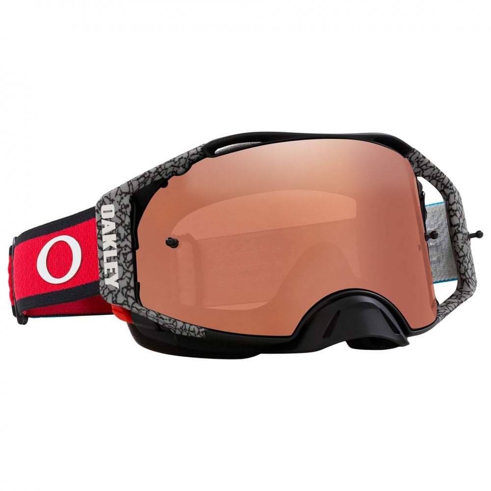 Oakley (SALE) Airbrake Signature Goggles - CHASE SEXTON (Grey/Red/Blue/White) PRIZM Black Lens