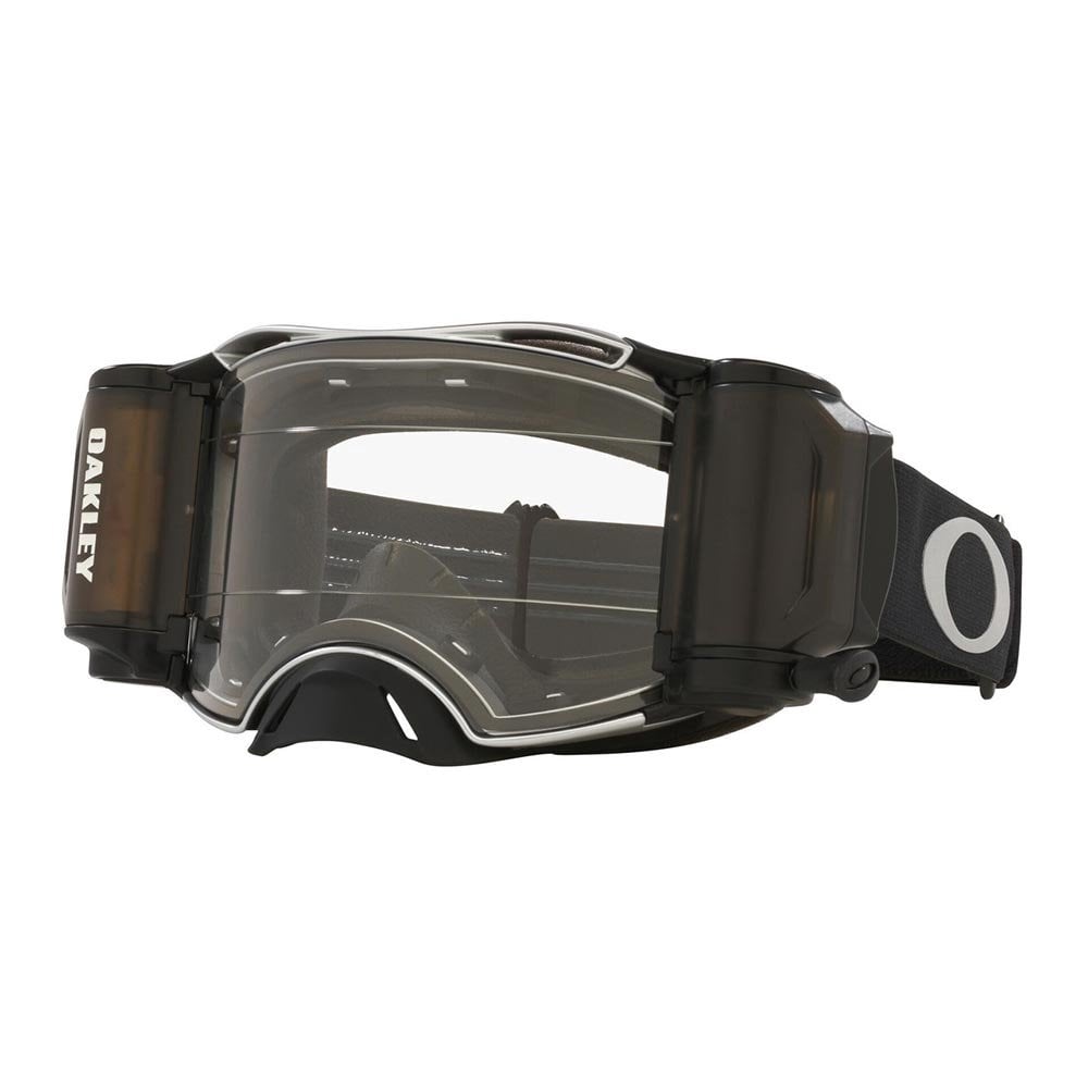 Oakley Airbrake Roll-Off Goggles -  TUFF BLOCKS (Gunmetal/Black) Clear Lens