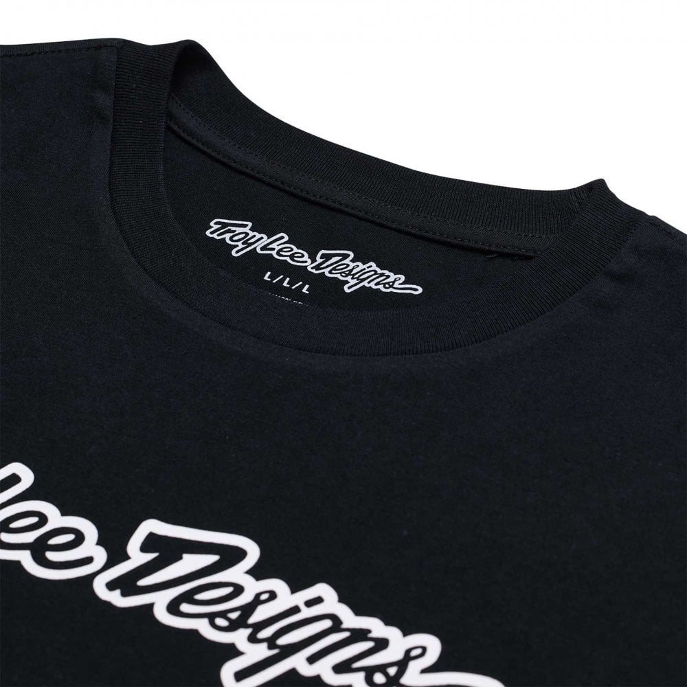 Troy Lee Designs Youth T-Shirt - SIGNATURE (Black)