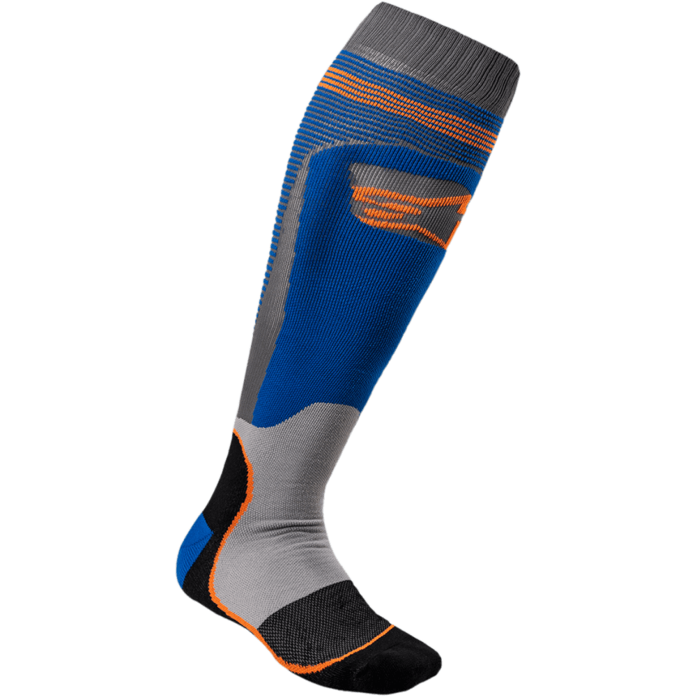 Alpinestars (SALE) Socks - MX Plus-1 (Blue/Fluo Orange)