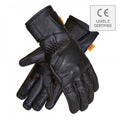 Merlin Calton WP CE2 D3O Motorcycle Leather Gloves (Black)