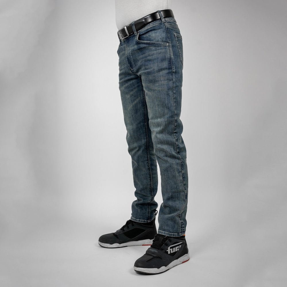 Bull-It Ajax (AA) STRAIGHT Jeans (Steel Blue) - Short