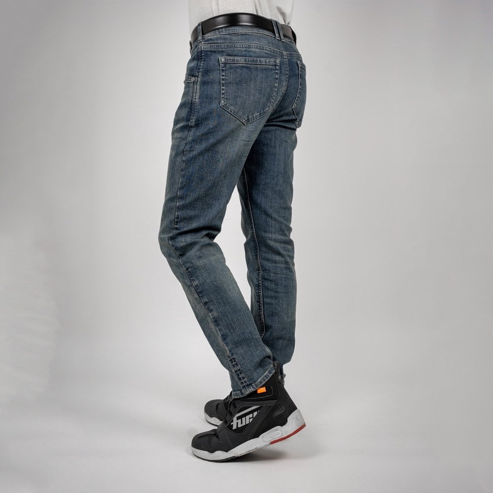 Bull-It Ajax (AA) STRAIGHT Jeans (Steel Blue) - Short