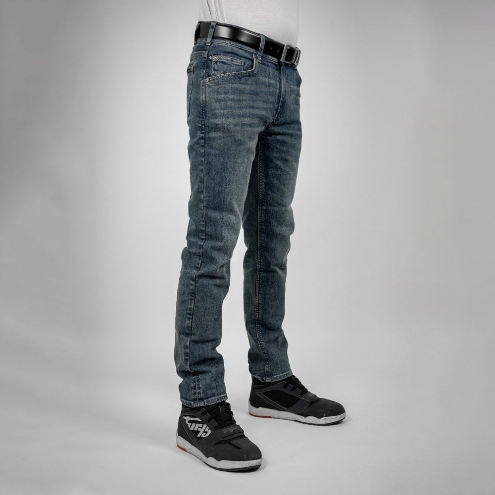 Bull-It Ajax (AA) STRAIGHT Jeans (Steel Blue) - Short