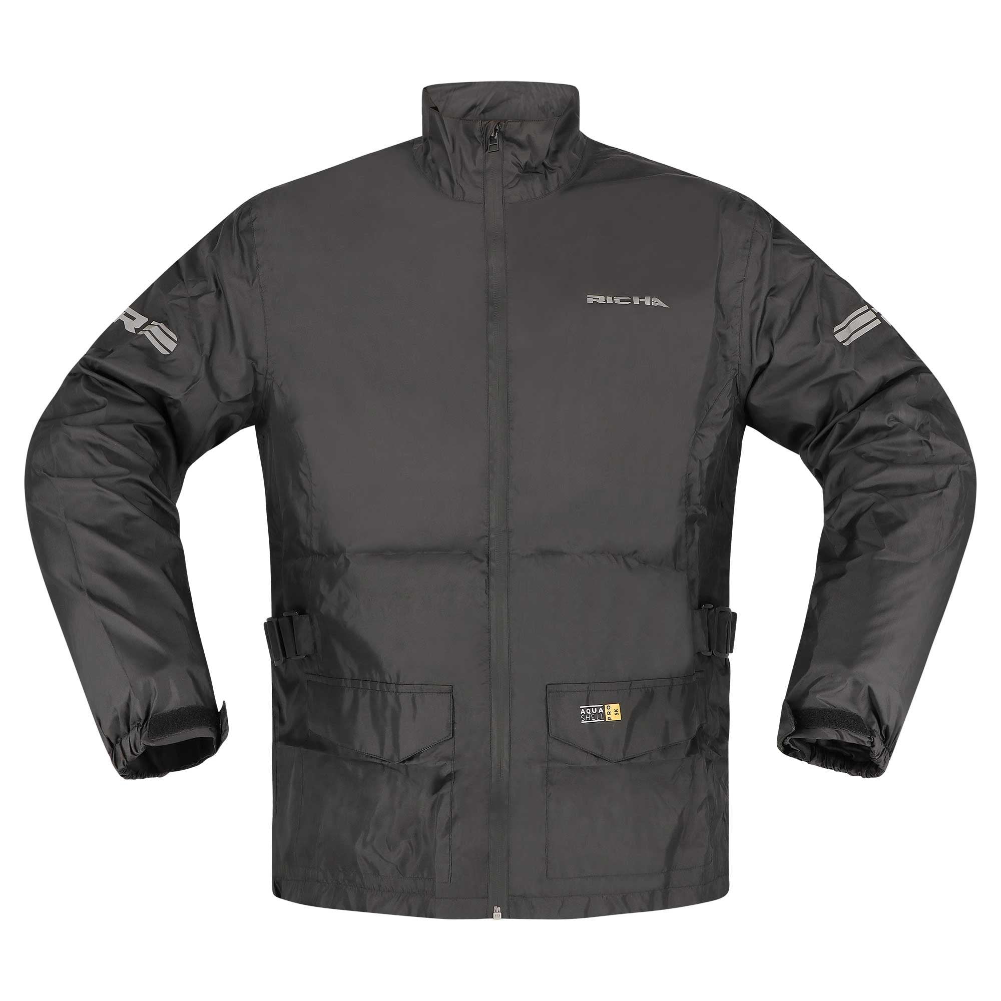 Richa (2026) Waterproof Over Jacket - Monsoon (Black)