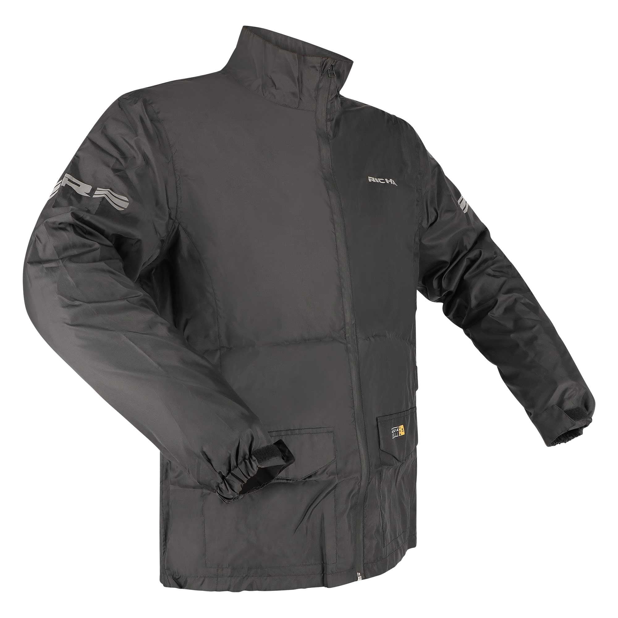Richa (2026) Waterproof Over Jacket - Monsoon (Black)