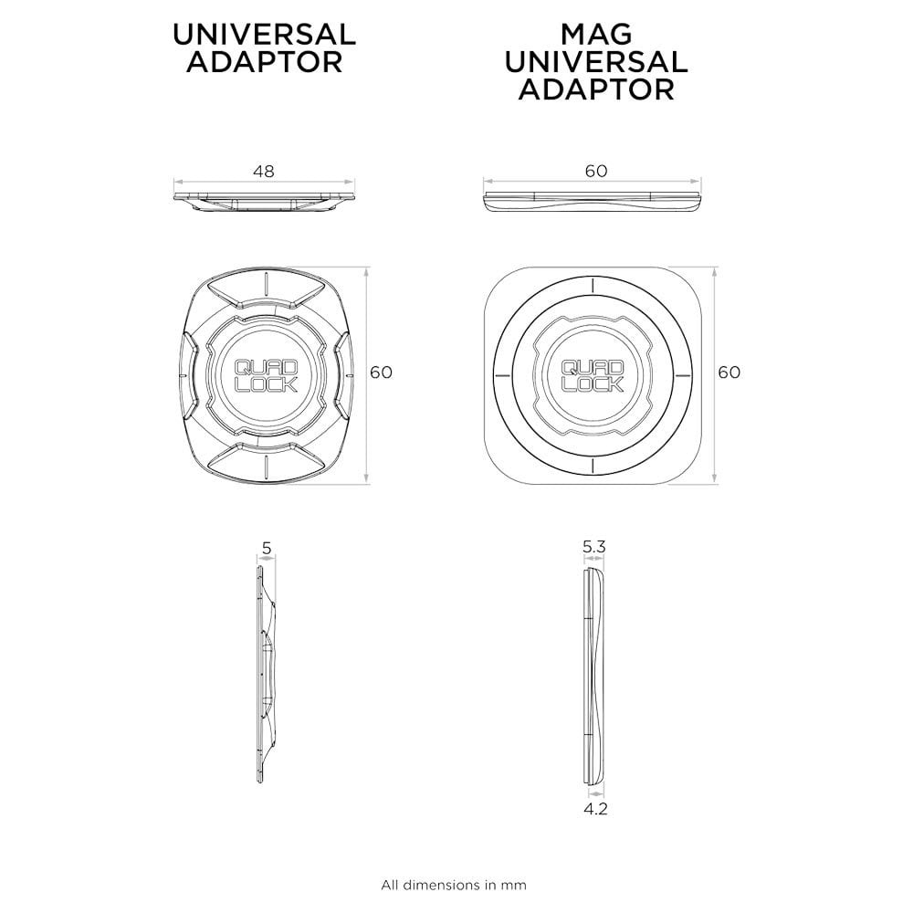 Quad Lock (Adapter) - Universal Adapter V3