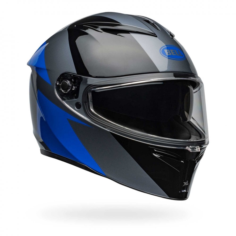 BELL LITHIUM SHEAR Road Helmet (Gloss Black/Grey/Blue)