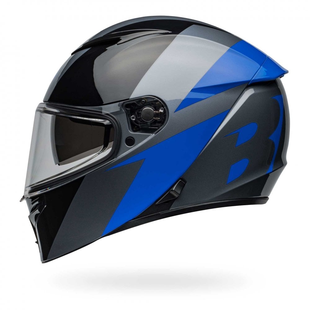 BELL LITHIUM SHEAR Road Helmet (Gloss Black/Grey/Blue)