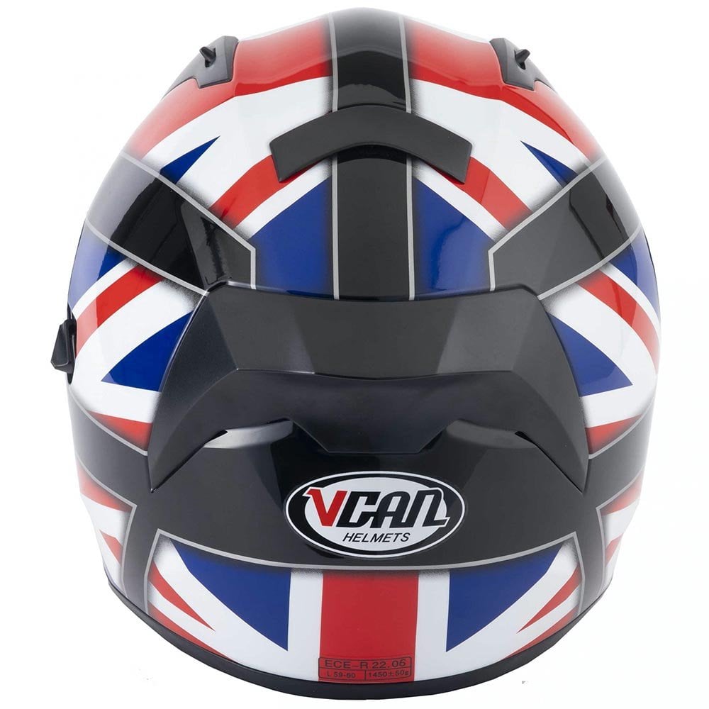 Vcan (2025) Helmet - H128 Union Jack 22.06 (Red/White/Blue)