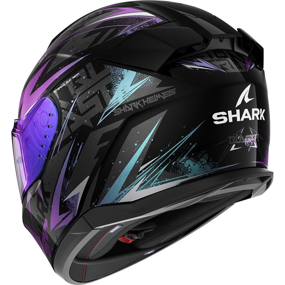 Shark (2025) Helmet - (2206) D-Skwal 3 Blast-R - Black/Purple