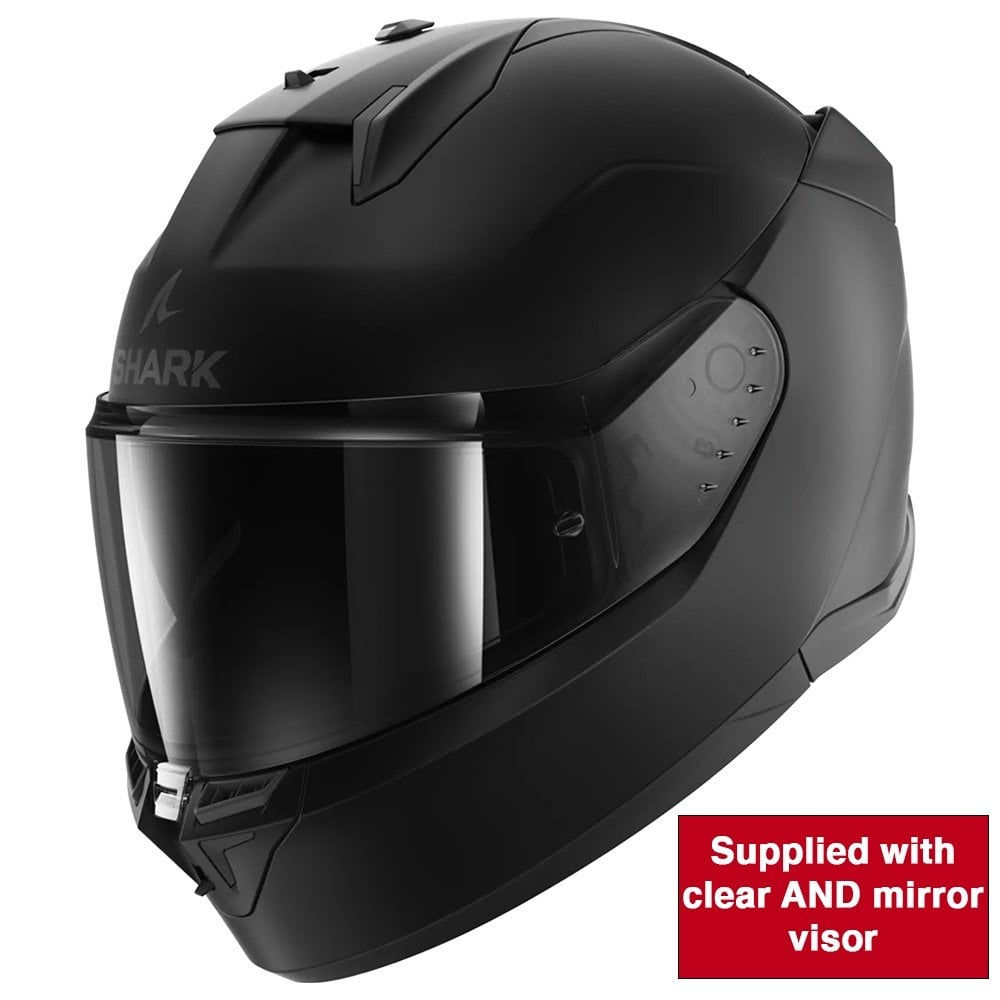 Shark (2025) Helmet - (2206) D-Skwal 3 Dark Shadow - Matt Black