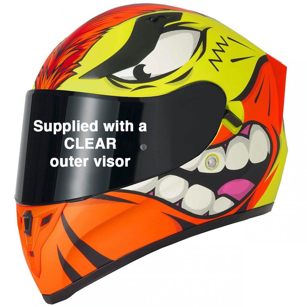Vcan (2025) Helmet - H128 Mohawk 22.06 (Yellow/Orange)