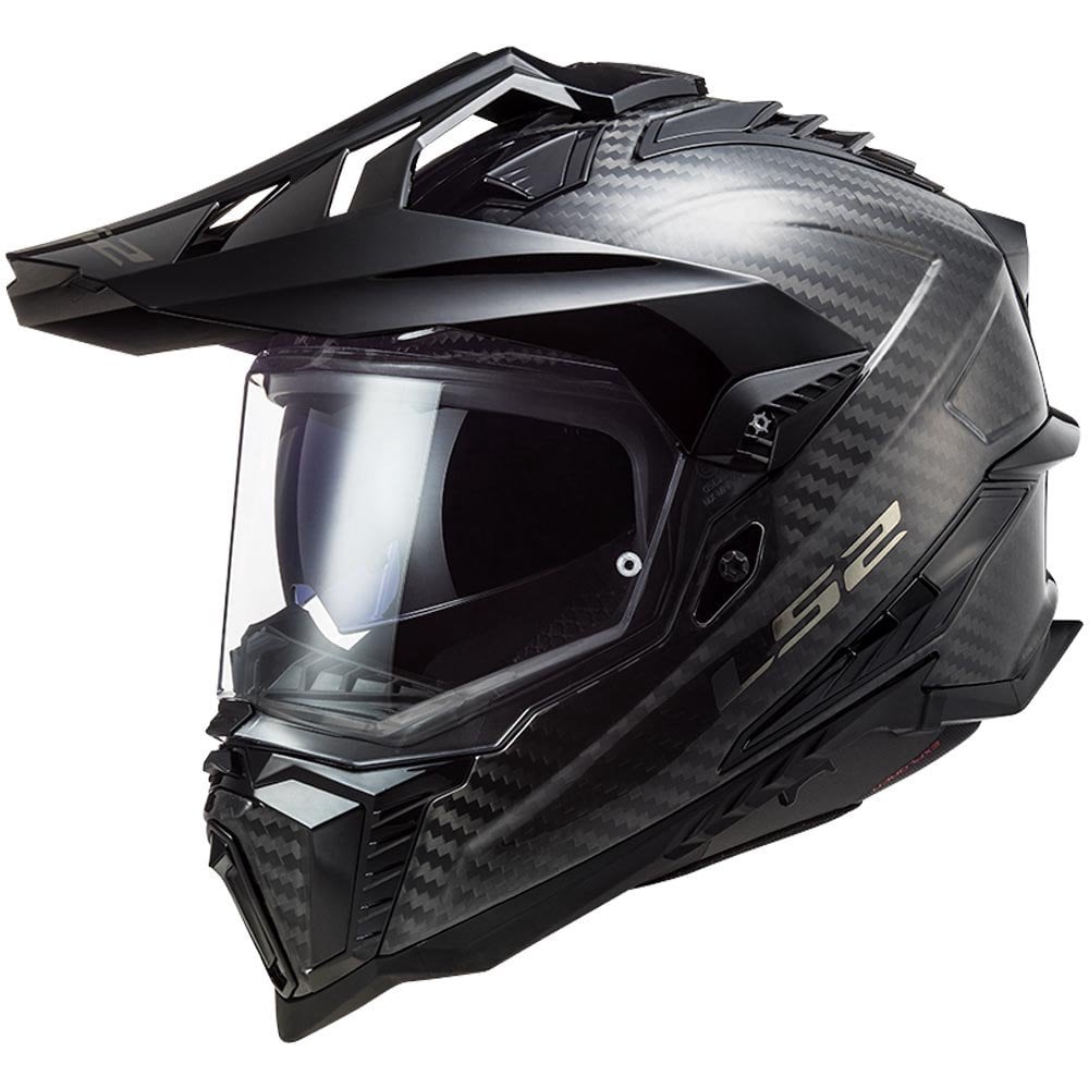 LS2 Motorcycle Adventure Helmet - MX701 C Explorer (Gloss Carbon)
