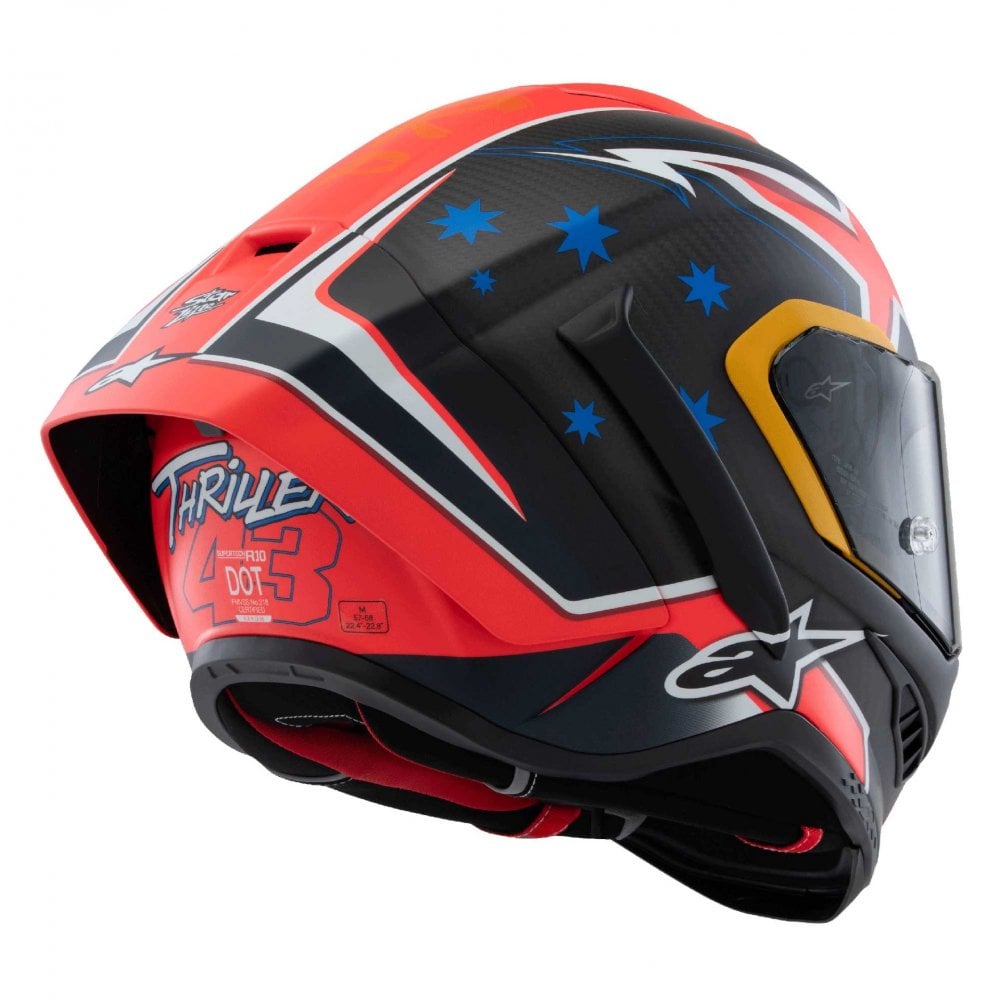 Alpinestars (Limited Edition) Helmet - Supertech S-R10 Jack Miller *Thriller 43* (Carbon/Red Matt)