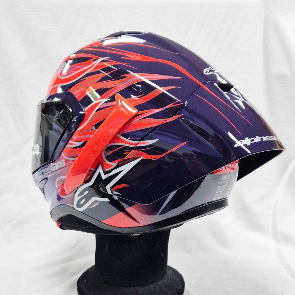 Alpinestars (Limited Edition) Helmet - Supertech S-R10 FLYTE Jorge martin (Purple/Red/White/Black Gloss)