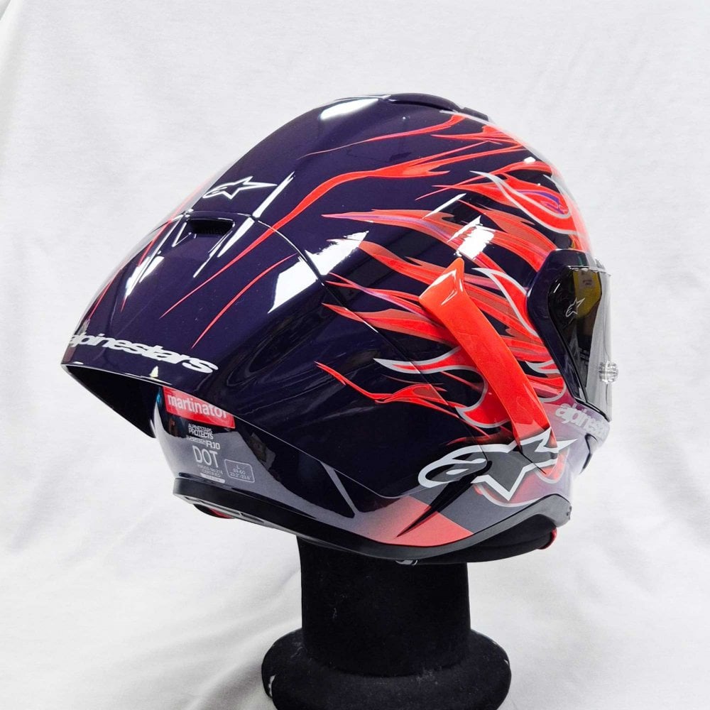 Alpinestars (Limited Edition) Helmet - Supertech S-R10 FLYTE Jorge martin (Purple/Red/White/Black Gloss)