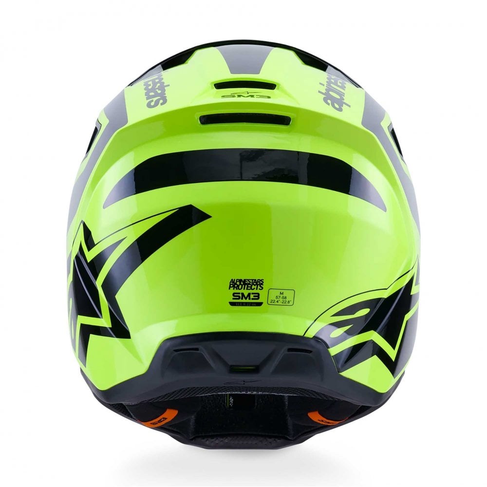 Alpinestars (MX26) MX Helmet - S-M3 HEAT (Yellow Fluo/Black Gloss)