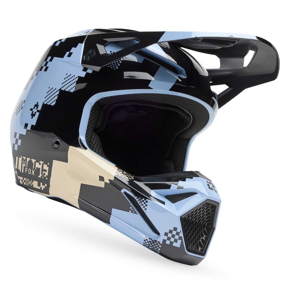 FOX Racing MX | Enduro Helmet - V1 DIGI IMAGE (Light Slate)