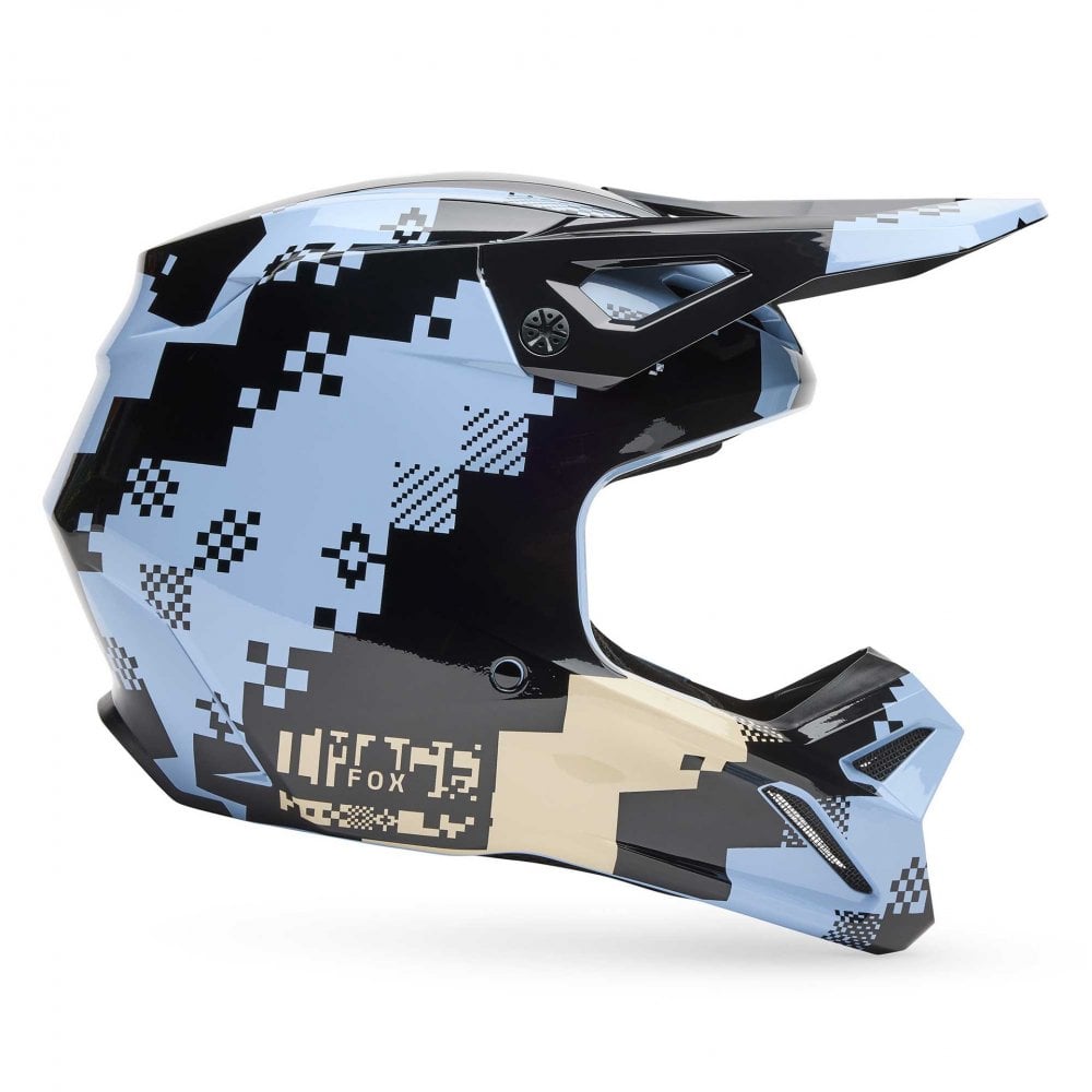 FOX Racing MX | Enduro Helmet - V1 DIGI IMAGE (Light Slate)