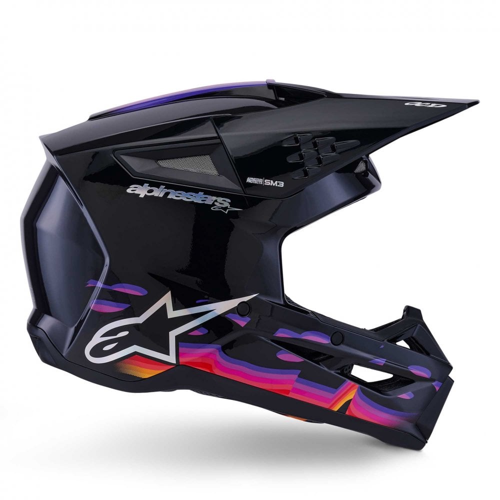 Alpinestars (SALE) MX Helmet - S-M3 FORCE (Black Gloss)
