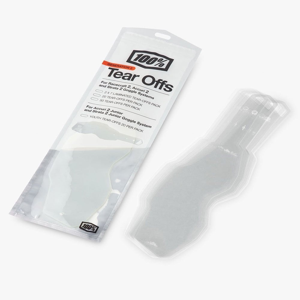 100% (Spares) Tear-Offs - Youth - Accuri-2/Strata-2 - Standard - x20