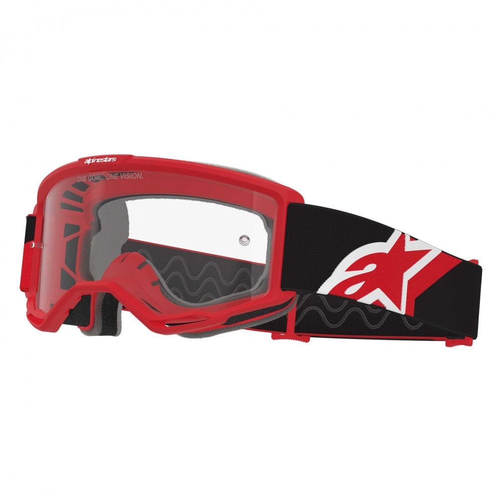 Alpinestars (MX26) Goggles - Vision OTG (Red/Black/White) Clear Lens