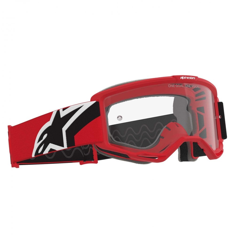 Alpinestars (MX26) Goggles - Vision OTG (Red/Black/White) Clear Lens