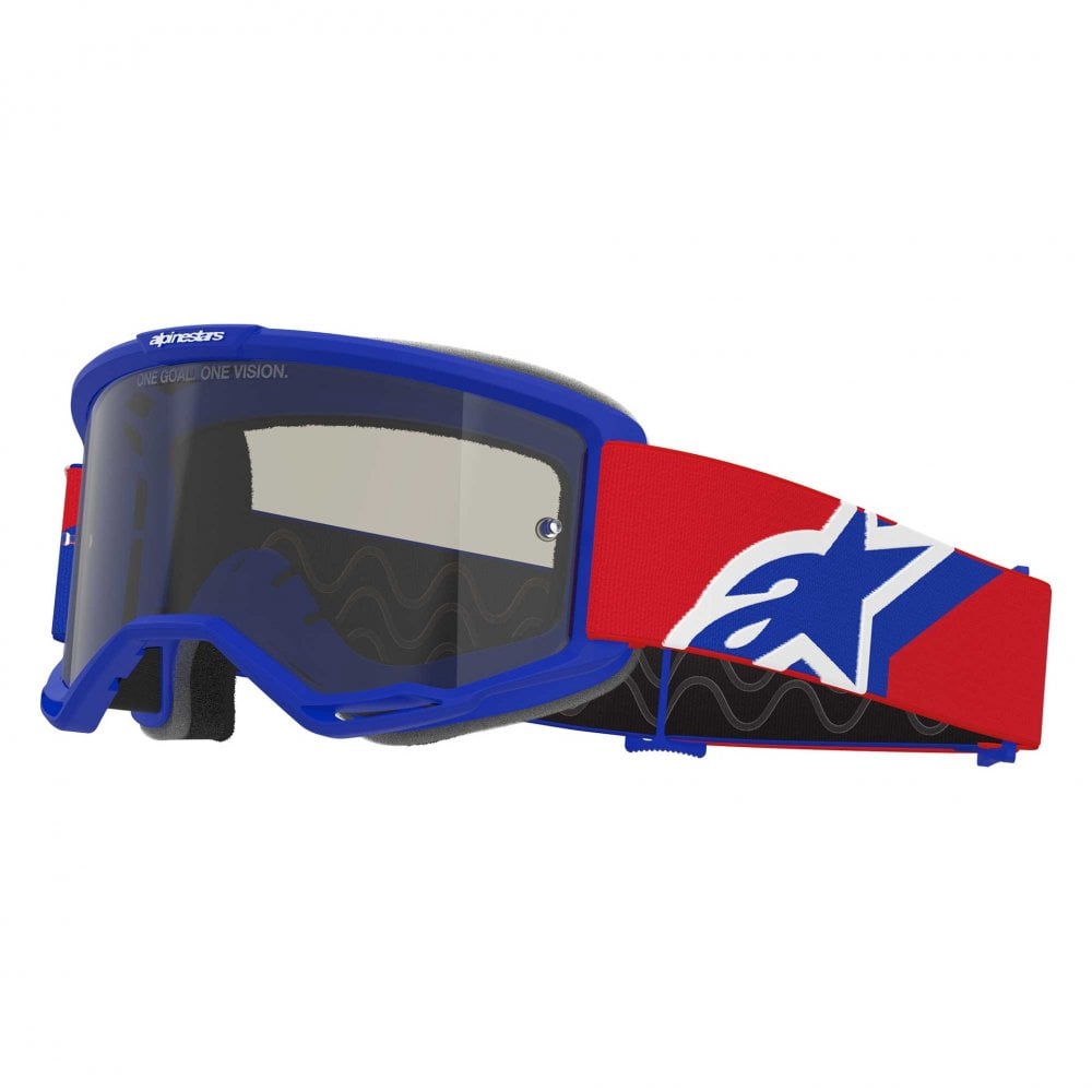 Alpinestars (MX26) Goggles - Vision SAND (Blue/Red/White) Dark Smoke Lens