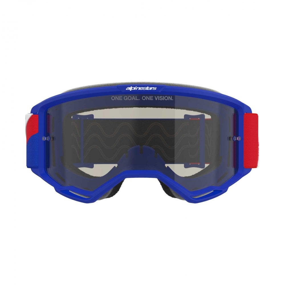 Alpinestars (MX26) Goggles - Vision SAND (Blue/Red/White) Dark Smoke Lens