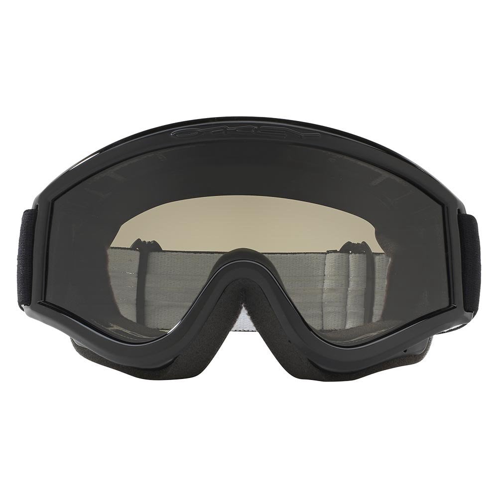 Oakley L-Frame Goggles - OTG Sand (Jet Black) Grey & Clear Lens