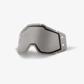 100% (Spares) Lens + Mud Flap/Strip - FORECAST Mk2 - Accuri-1/Racecraft-1/Strata-1 - Dual/Enduro Grey/Smoke Bumps