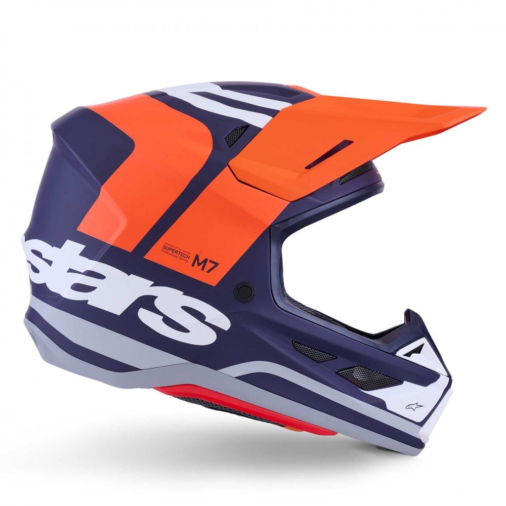 Alpinestars (MX26) MX Helmet - S-M7 CORE (Orange/Blue Matt)