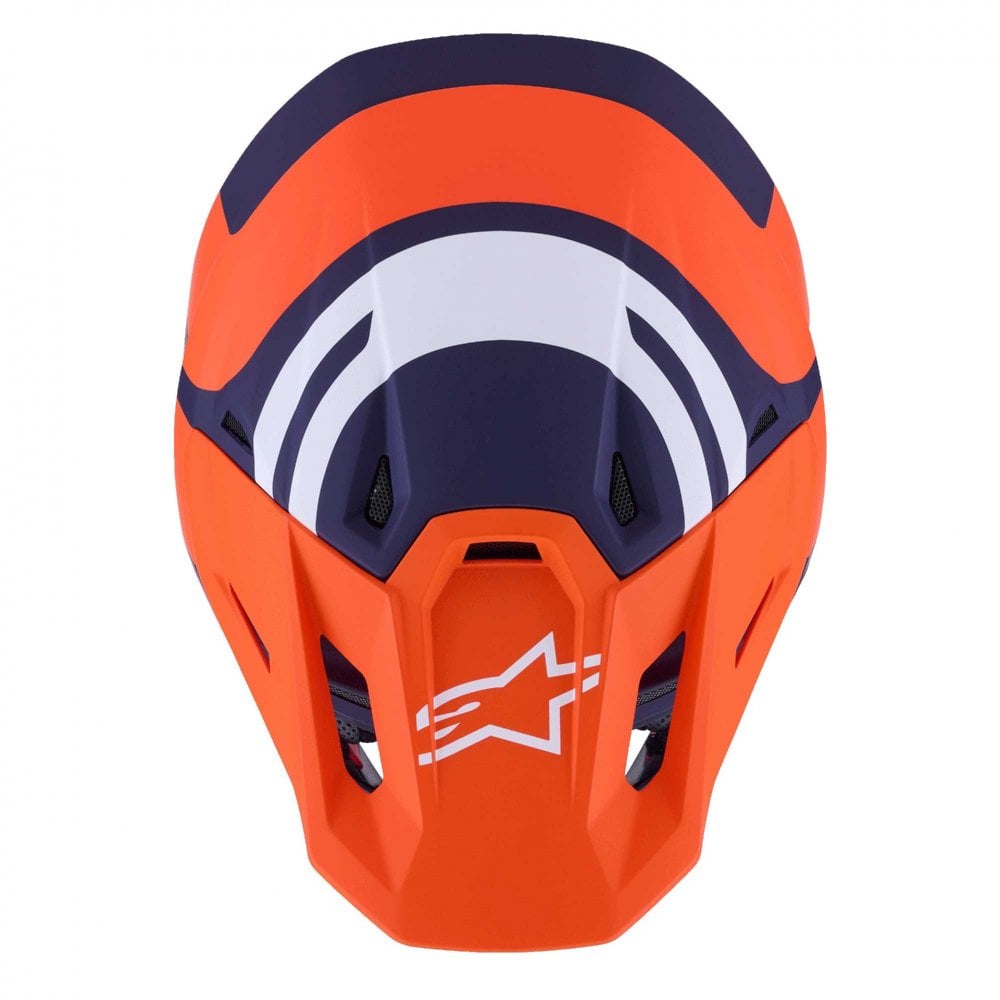 Alpinestars (MX26) MX Helmet - S-M7 CORE (Orange/Blue Matt)
