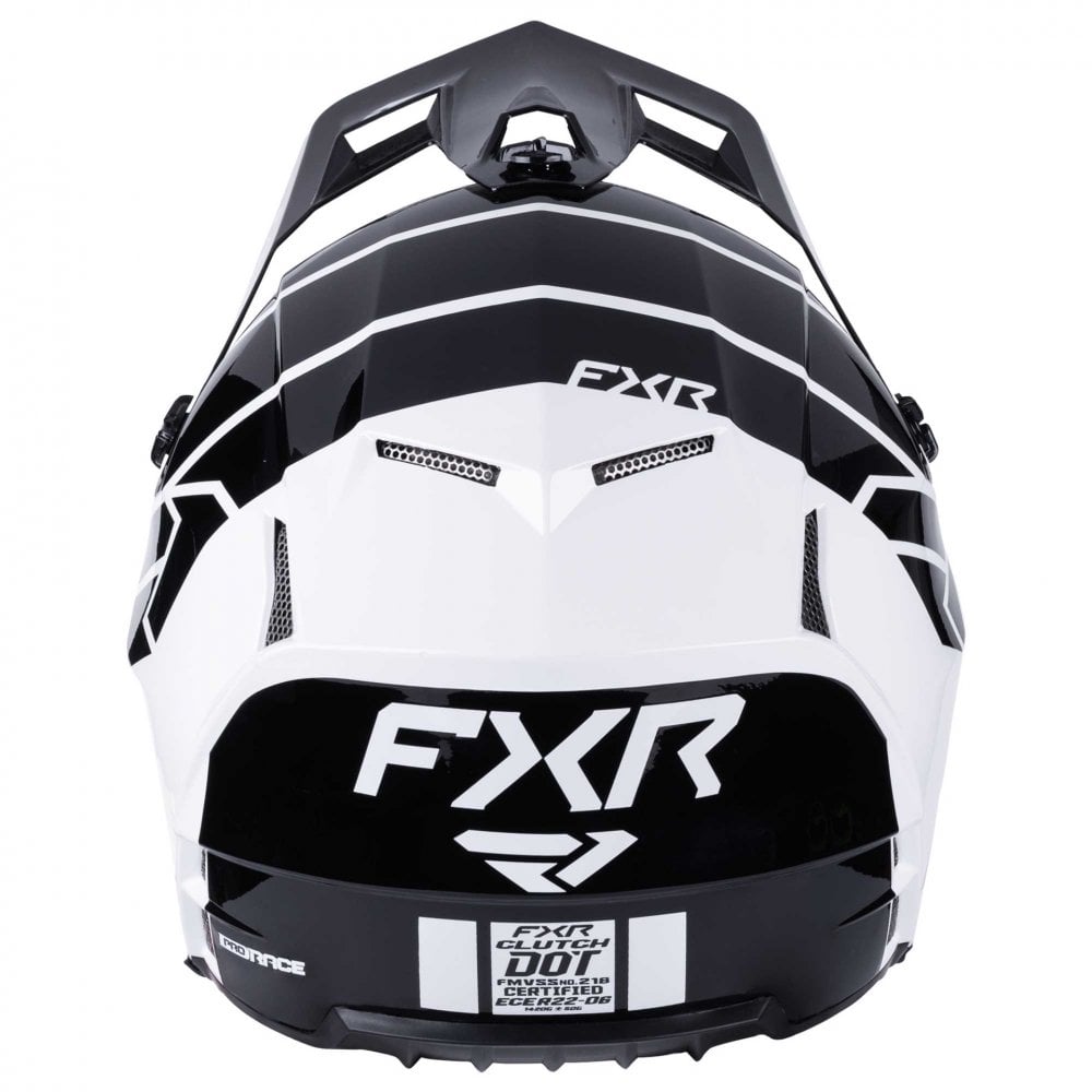 FXR (MX26) Helmet - Clutch - COMP (White/Black)