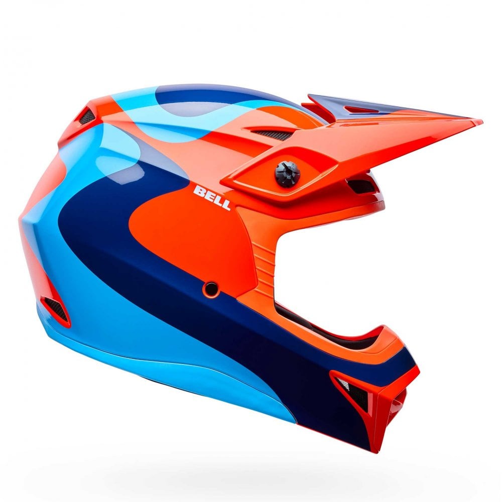 Bell MX | Enduro Helmet - MX-10 MIPS WAVE (Orange/Blue/Black)