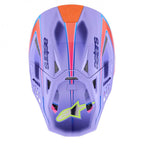 Alpinestars S-M10 Jett Lawrence MX | Enduro Helmet (Purple/Pink Fluo/Yellow Fluo Gloss)