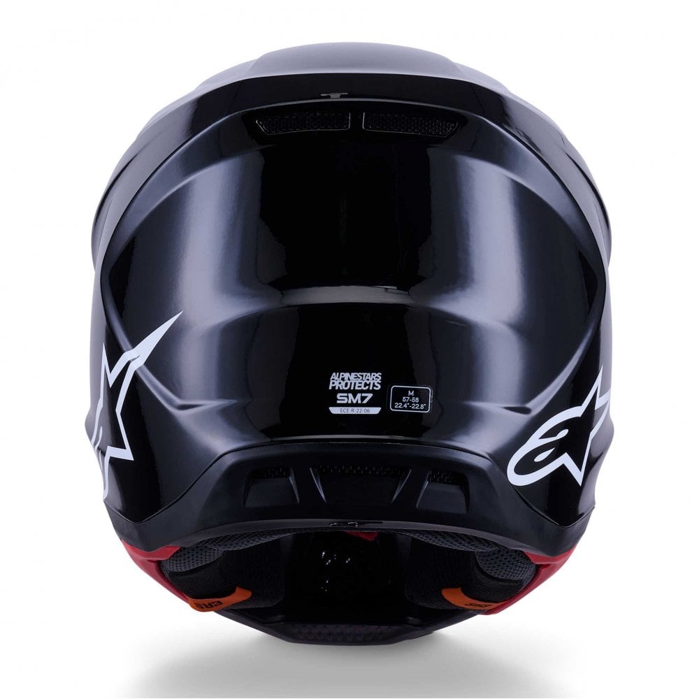 Alpinestars (MX26) MX Helmet - S-M7 SOLID (Black Gloss)
