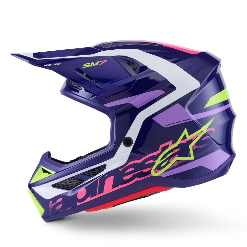 Alpinestars (MX26) MX Helmet - S-M7 DEED (Purple/Pink Gloss)