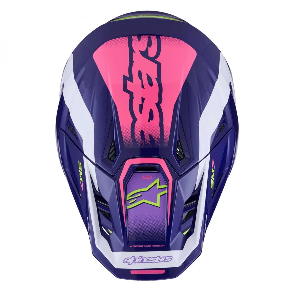 Alpinestars (MX26) MX Helmet - S-M7 DEED (Purple/Pink Gloss)