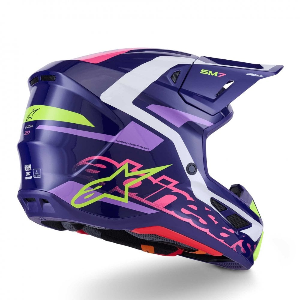 Alpinestars (MX26) MX Helmet - S-M7 DEED (Purple/Pink Gloss)