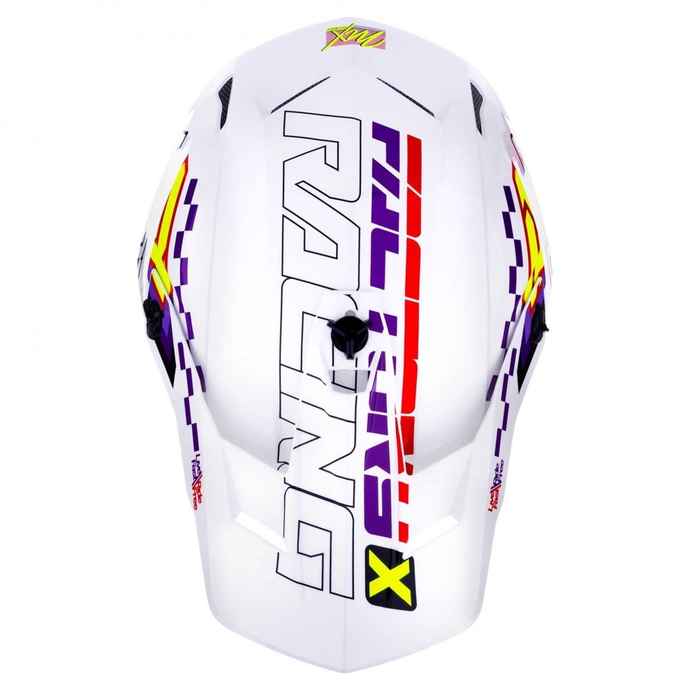 FXR (MX26) Helmet - Clutch - RACE DIV (White/Purple/Red)