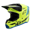 Alpinestars (MX26) Youth Helmet - S-M3 Radium ECE06 (Yellow Fluo/Black/Blue Gloss)